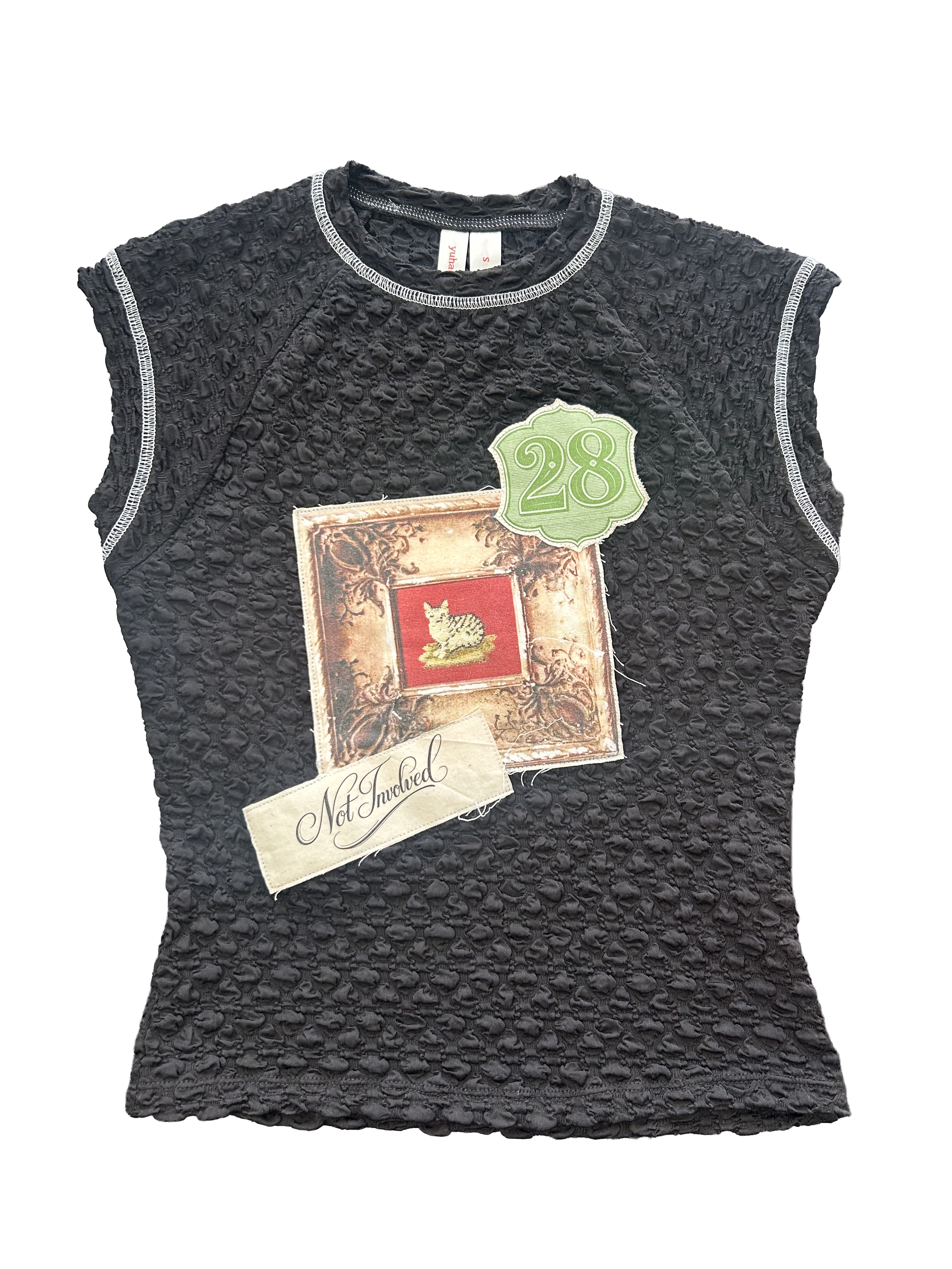 archive cat sleeveless tee