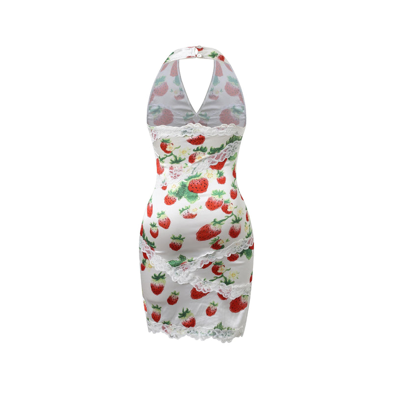 YUHAN WANG ワンピース　floral printed dress Yuhan Wang Floral Print Leather Bra | Garmentory