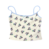 purr kitty print cami