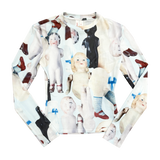 ceramic doll print top