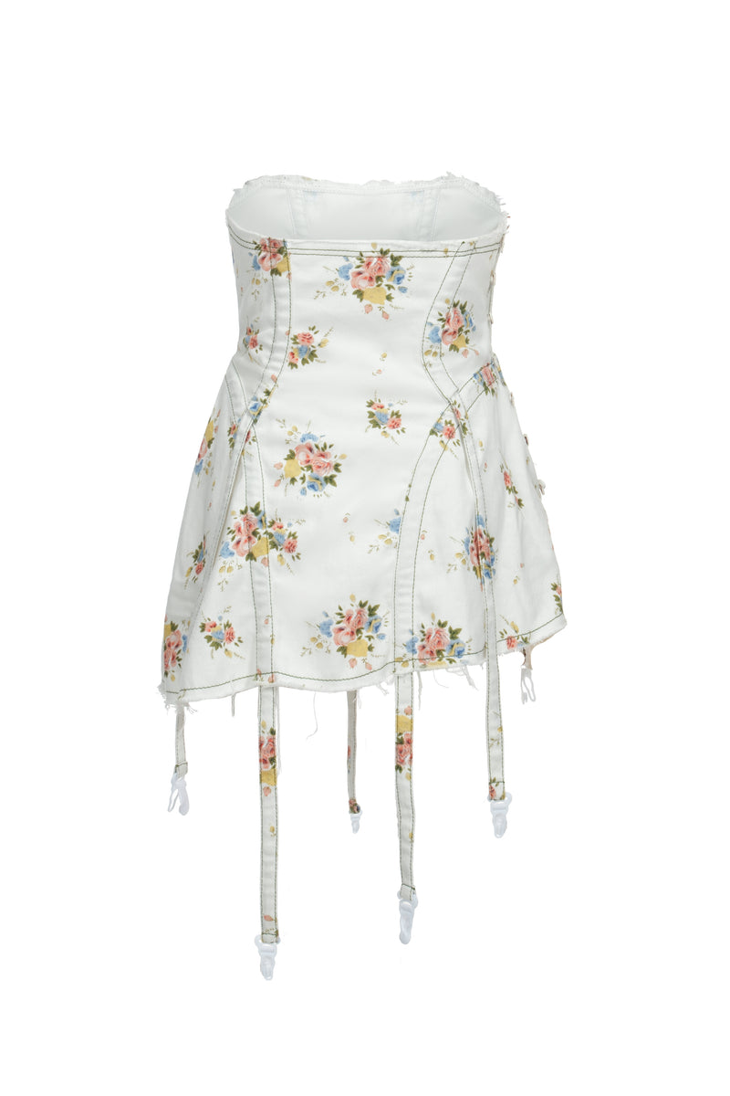 floral pocket mini dress