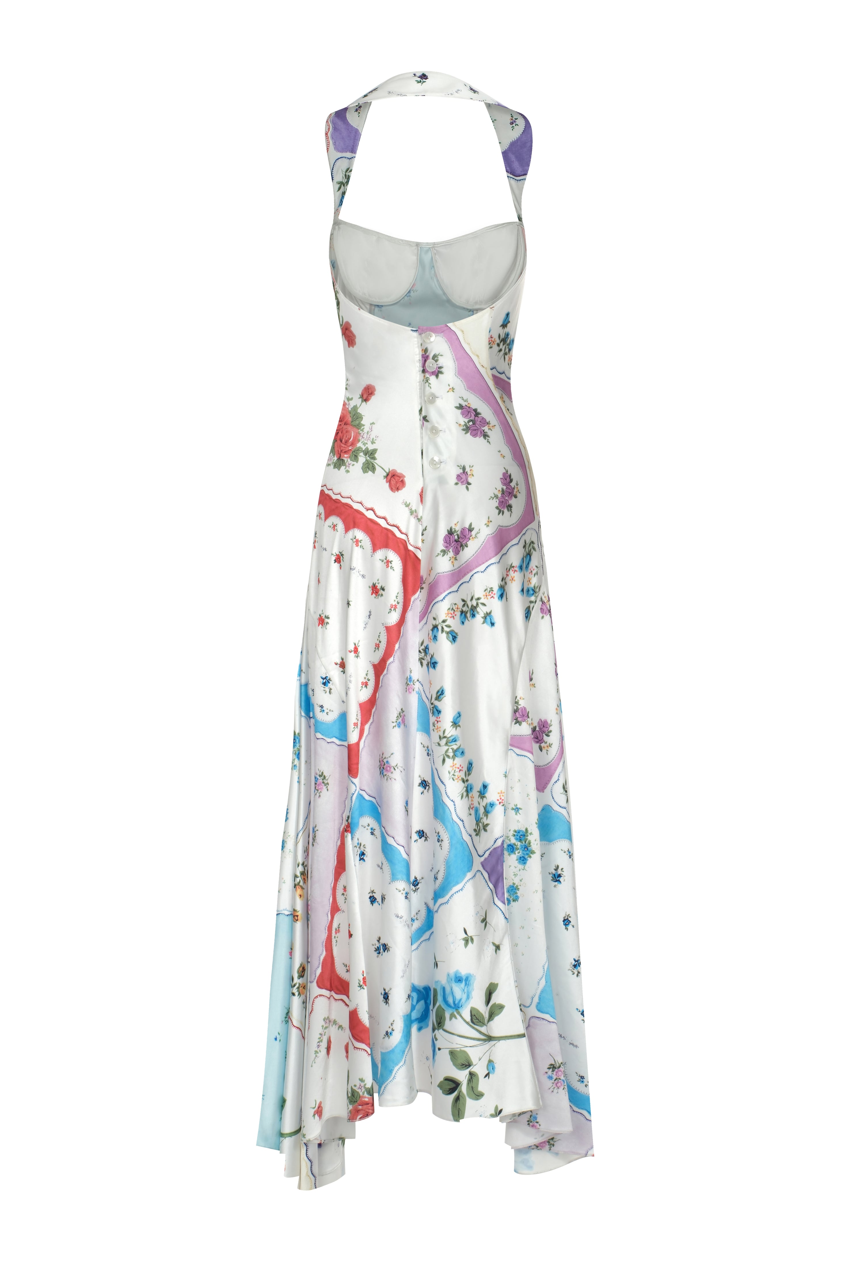 handkerchief printed dress