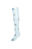 knee high floral printed socks