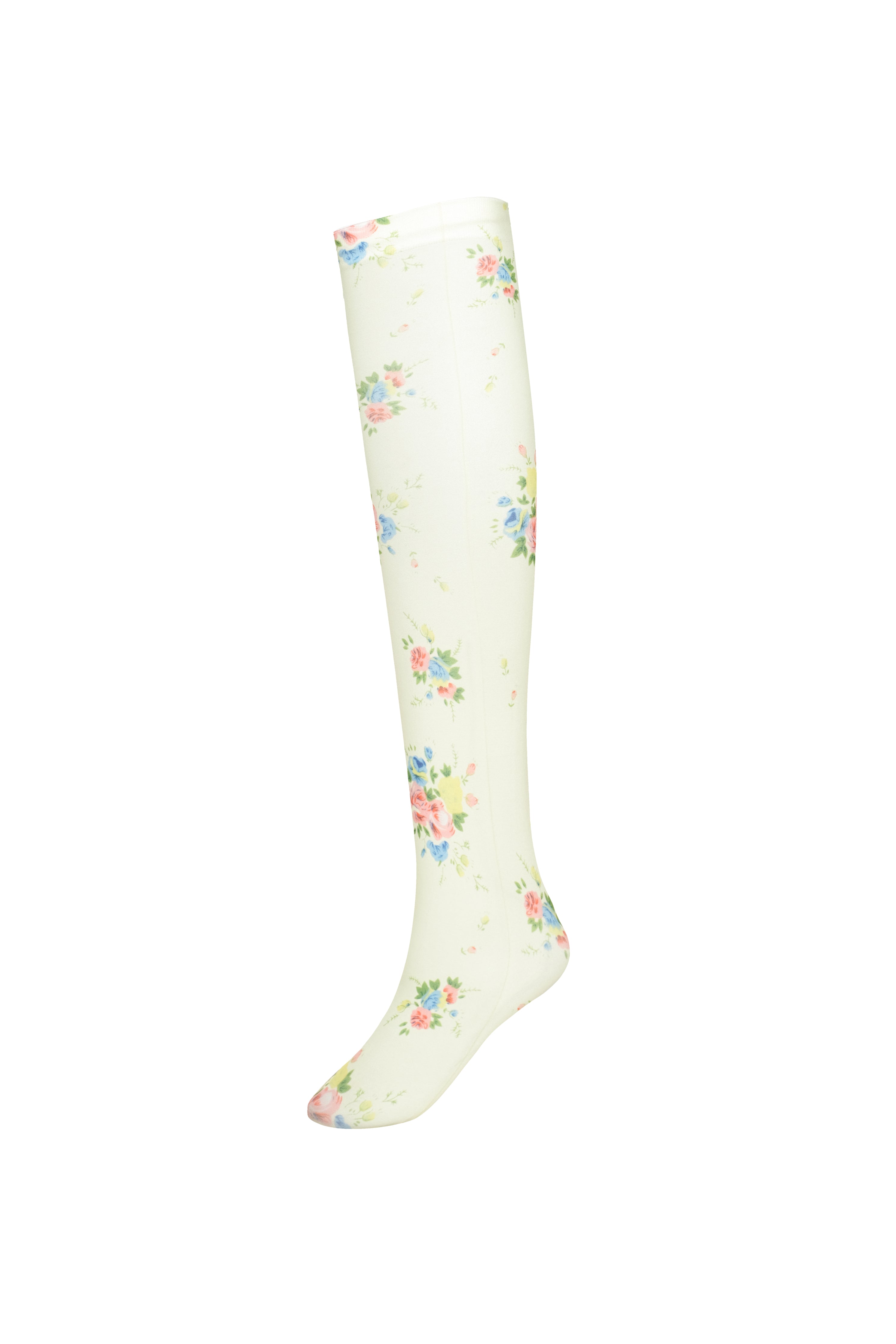 knee high floral printed socks