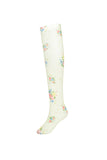 knee high floral printed socks