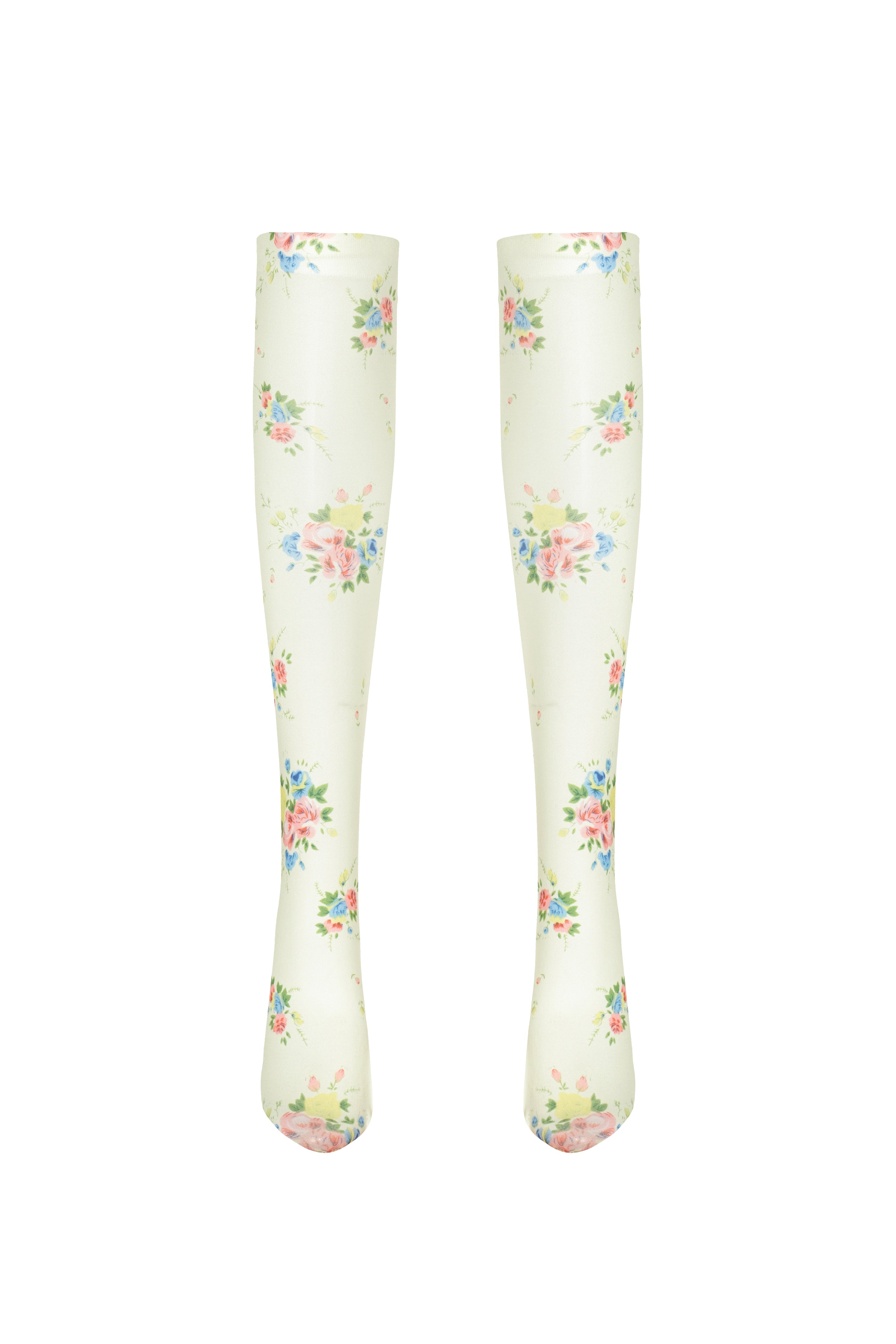 knee high floral printed socks