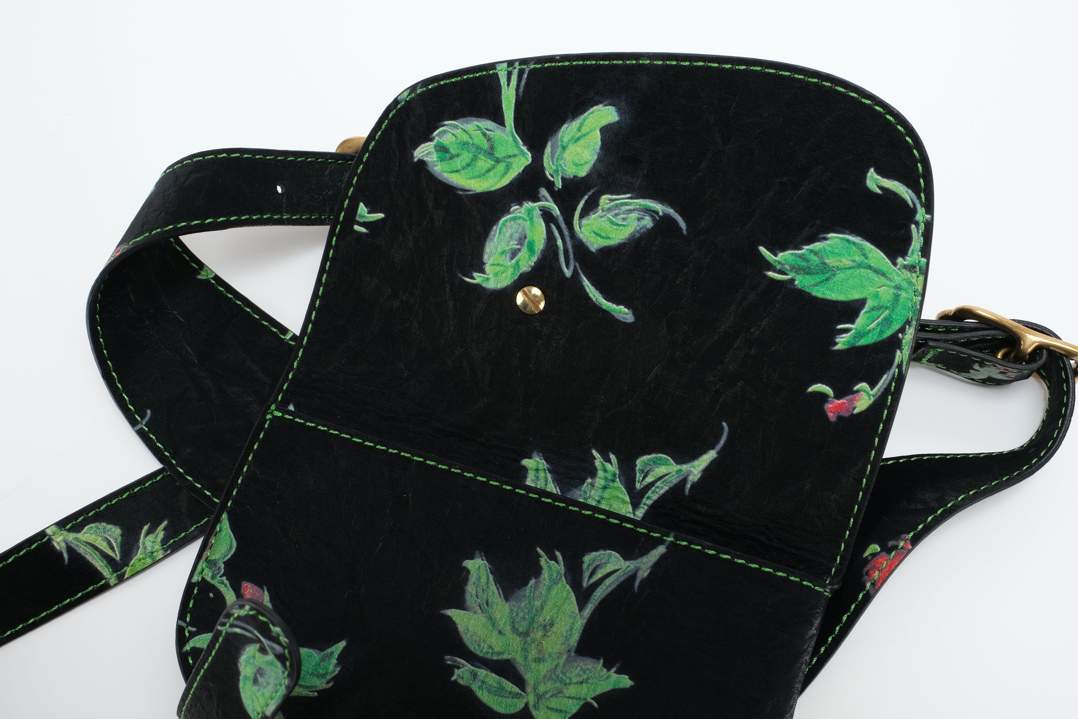 rose printed holster bag