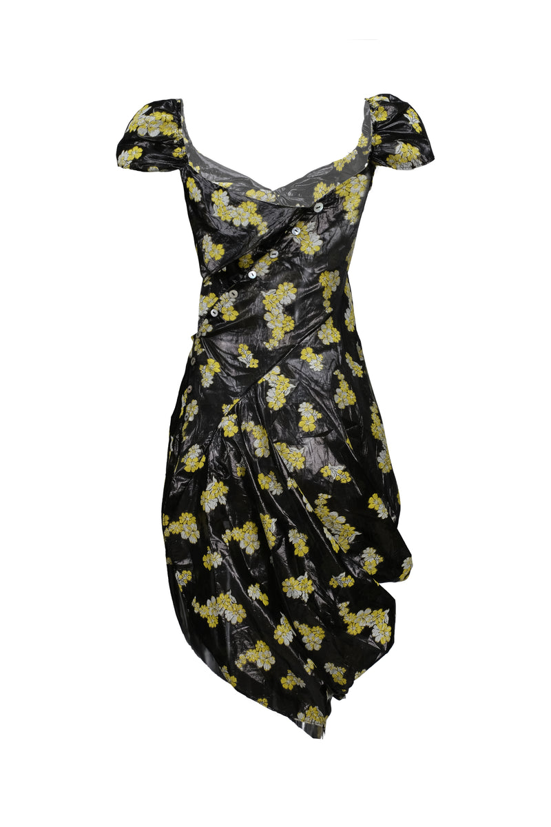 YUHAN WANG ワンピース　floral printed dress Yuhan Wang ~ Rose Knotted Dress | MAIMOUN