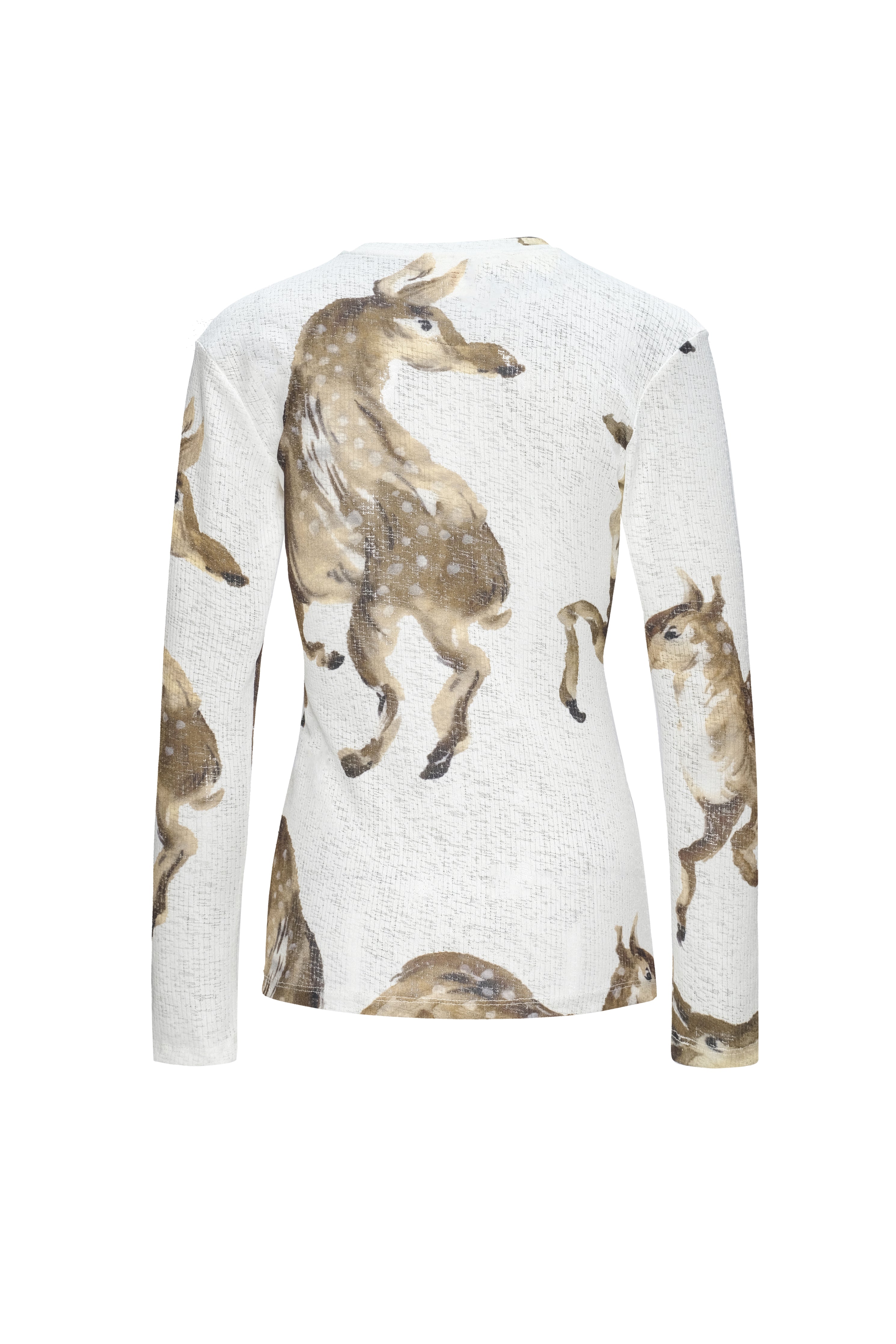 sika deer printed top